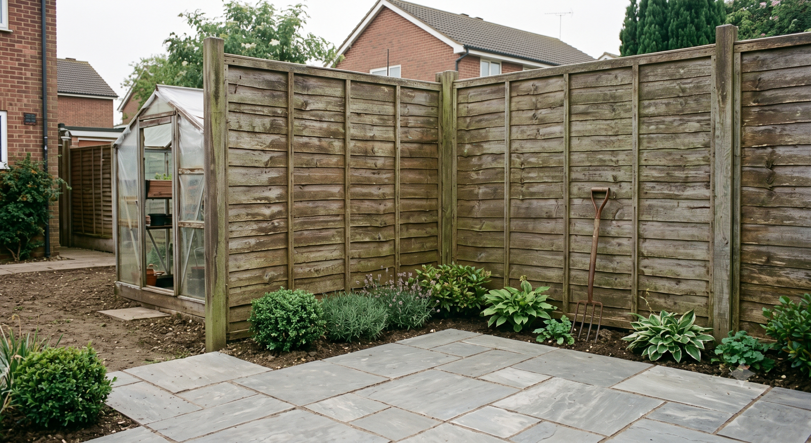 Garden waste after
